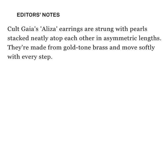 Cult Gaia Aliza Baroque Cultured Freshwater Pearl Asymmetric Drop Earrin… - Picture 14 of 16